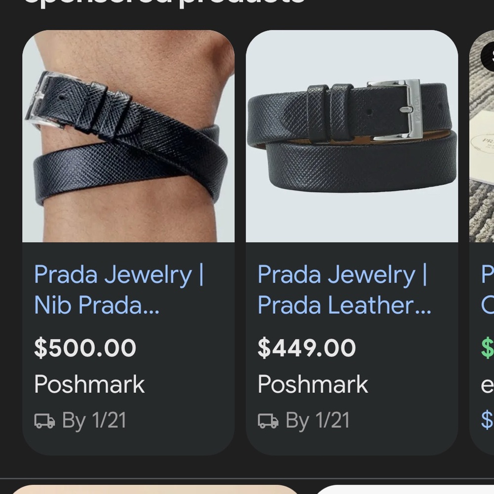 Limited edition Prada x Centurion collab bracelet